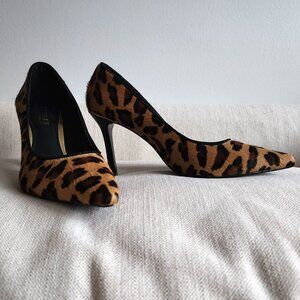 Lauren Ralph Lauren Leopard Print Calf Hair Heels in Like-New Condition - Sz 7.5